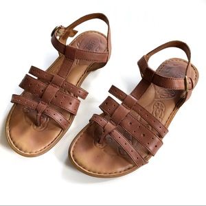 (About to consign, last chance) Born Tan Leather Sandals Sz 6